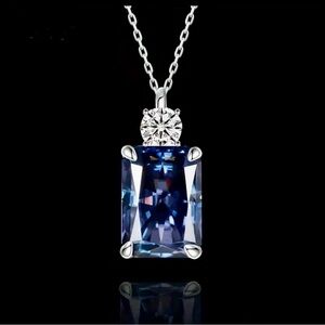 7ct Tanzanite Blue 5A Cubic Zirconia Pendant